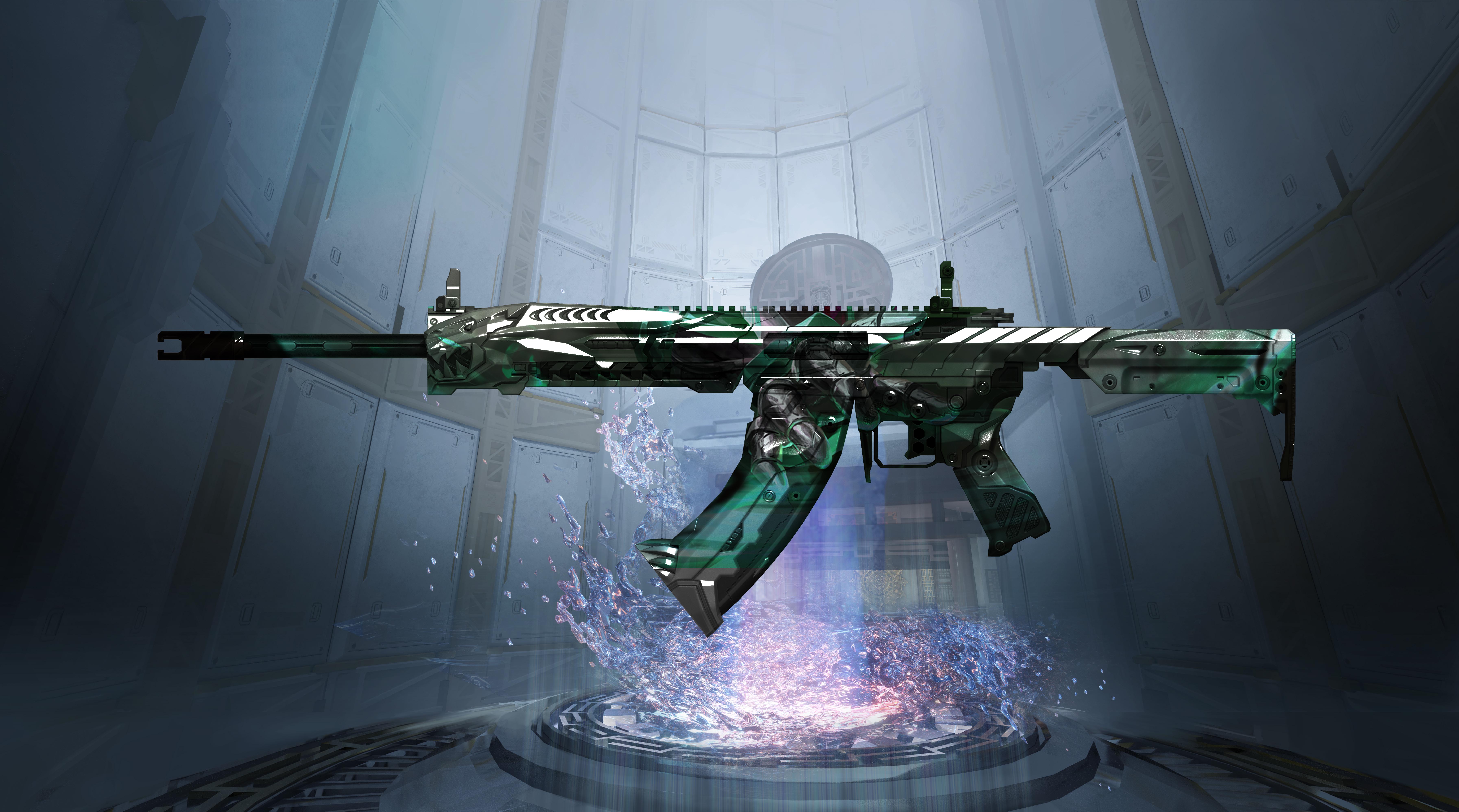 设计理念:mk47-机械纪元系列皮肤,灵感来源于某个动画作品的夺魂鳄鱼