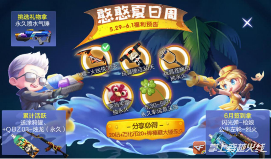 CF手遊五月憨憨節活動超前預告，永久武器領不停！