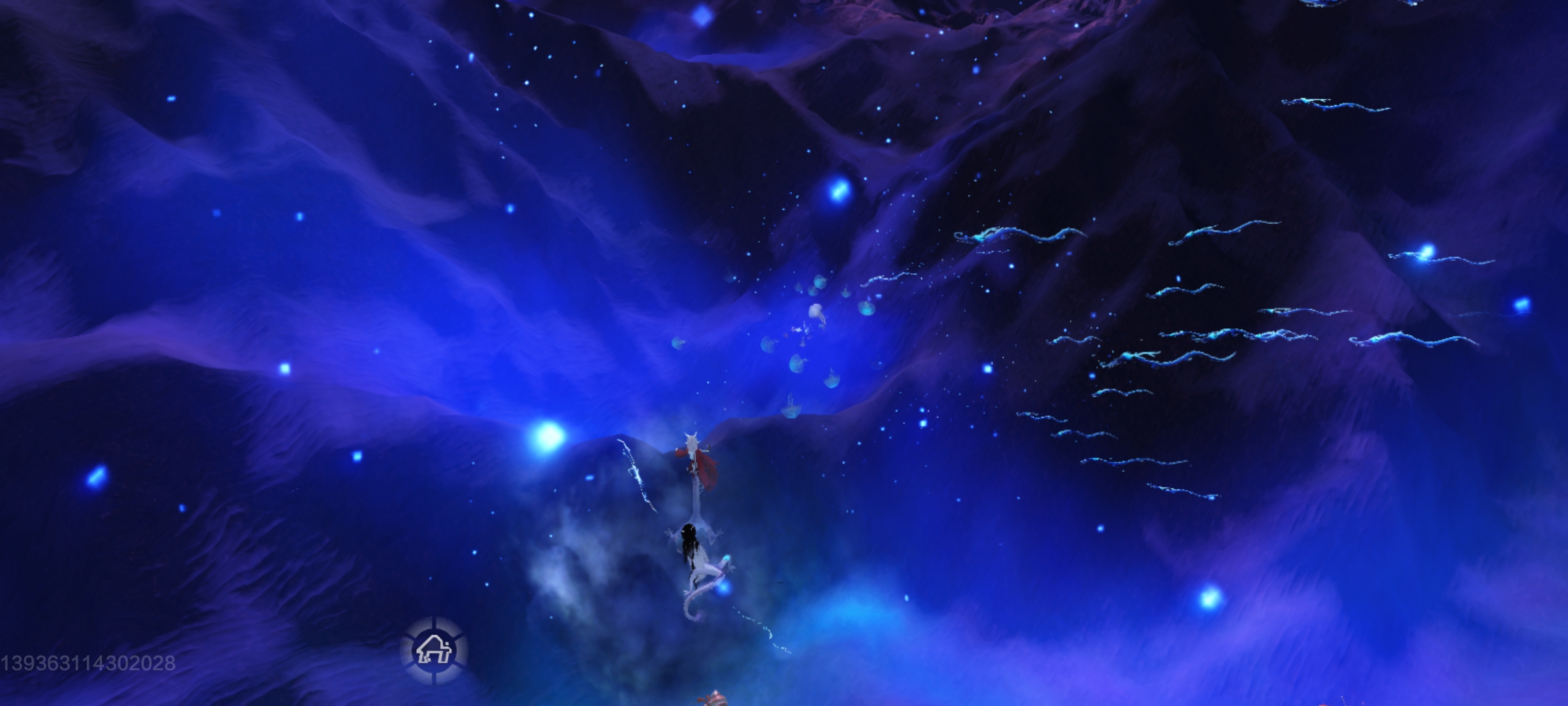 也许北冥海中真的有结界,水面是一个结界,结界内外风光不通;水母群的