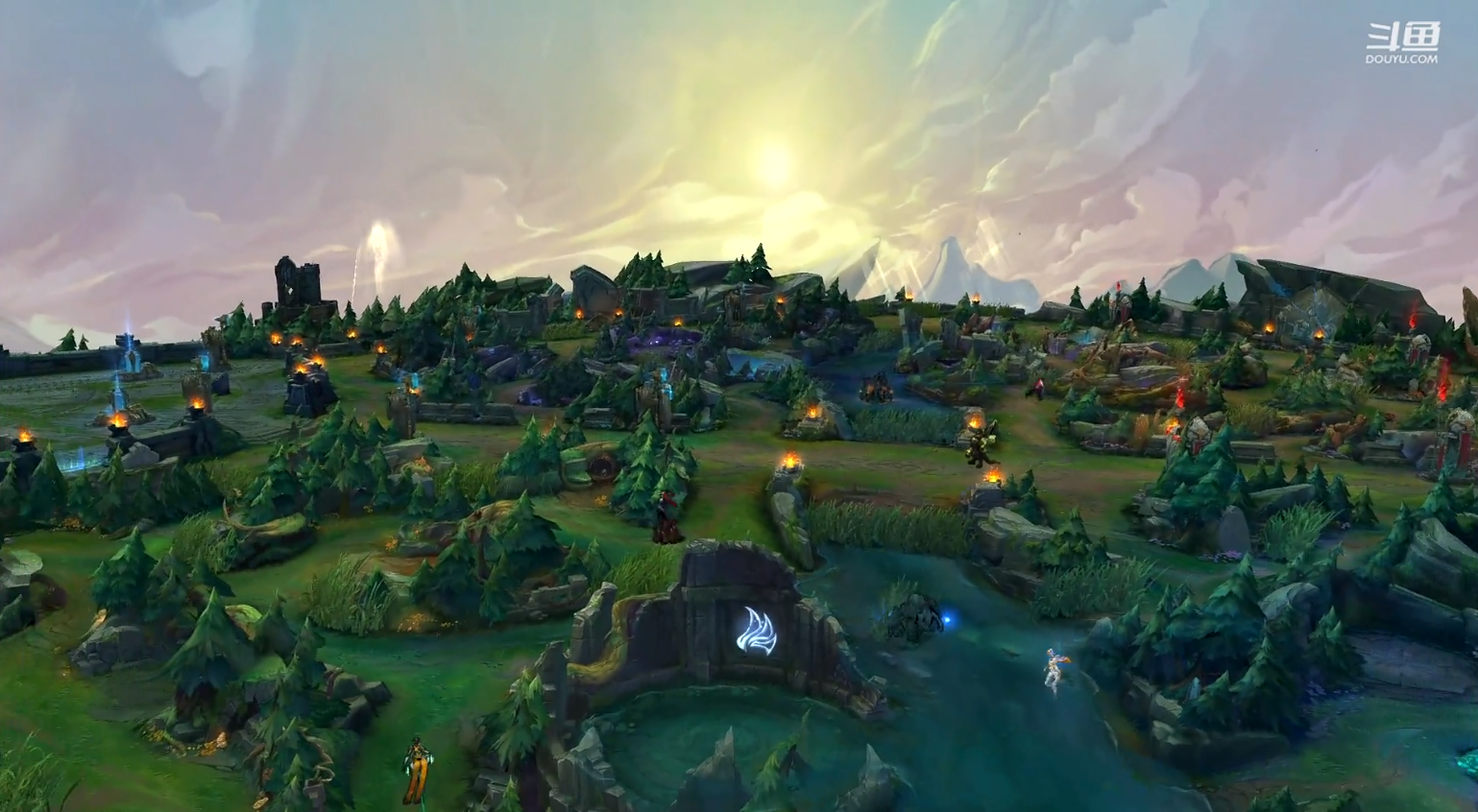 你见过召唤师峡谷的朝阳和夕阳吗?分享不同时段的天空图片!