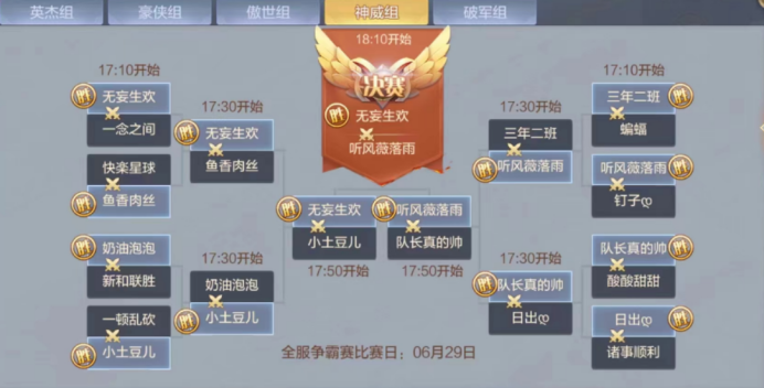 【全国赛战队专访】传奇组129亚军听风薇落雨