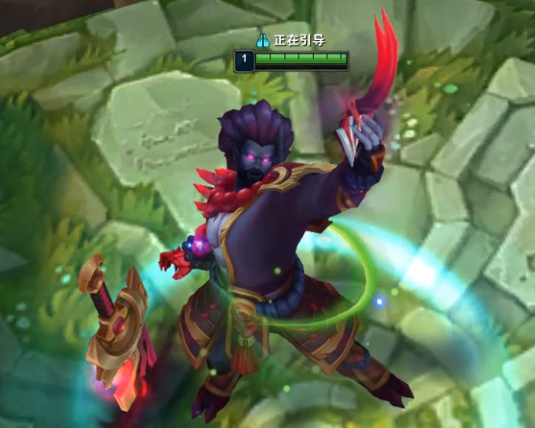 腥红之月蛮王原画像亚索?如果不是背后那把刀!真不太好认