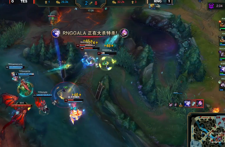 rng爆冷零封tes小虎御剑飞行名场面解说你没资格退役