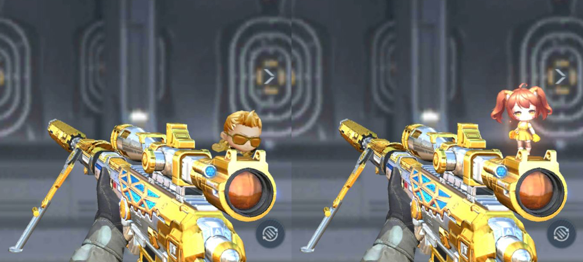 这样一款武器想要搭配的好看是有一定难度的,主要是玩偶难选,建议选择