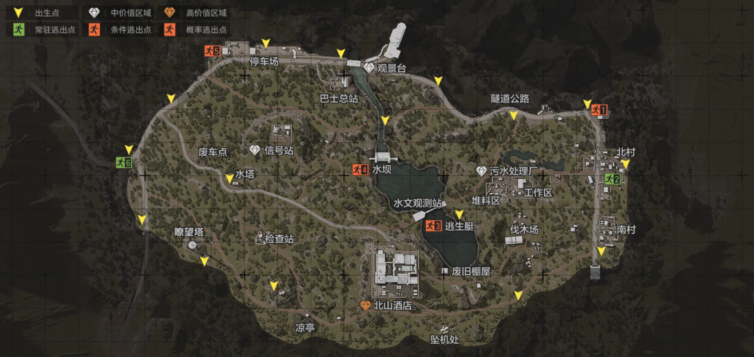 北山地图资源分布，带你轻松搜刮北山！