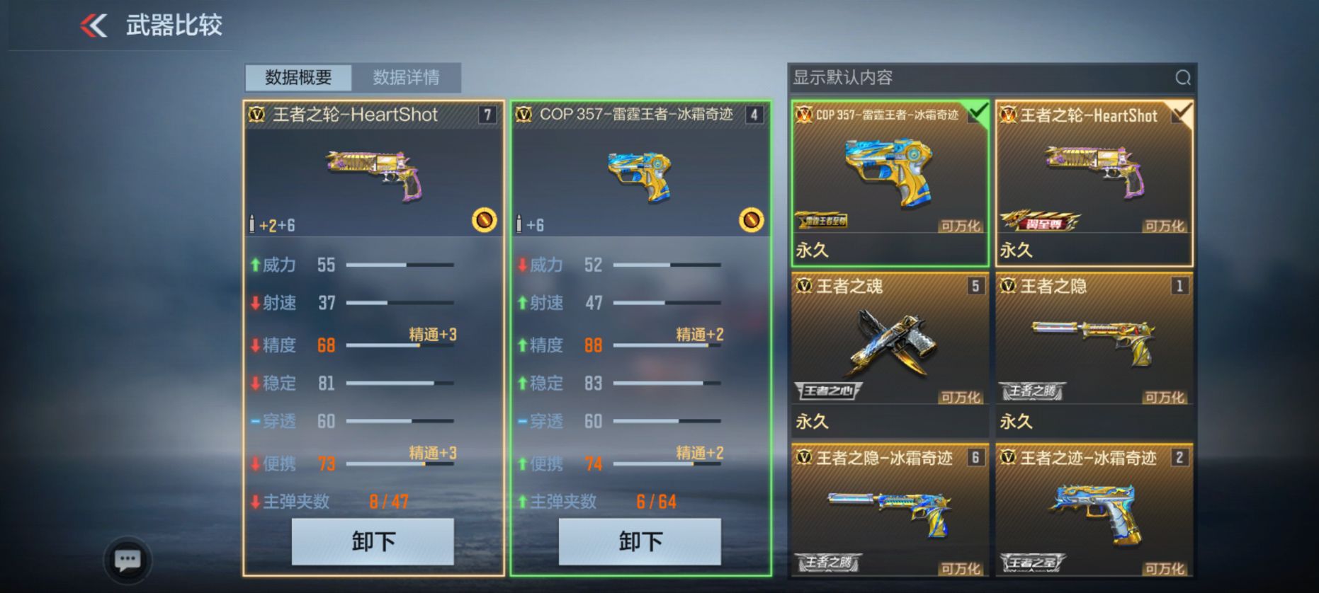 王者之轮与COP357-雷霆王者，顶级副武器该如何选？