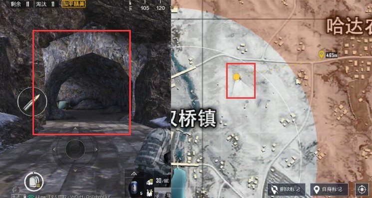 雪地洞穴的整体环境有点类似海岛图的防空洞,位于地表之下,入口位置