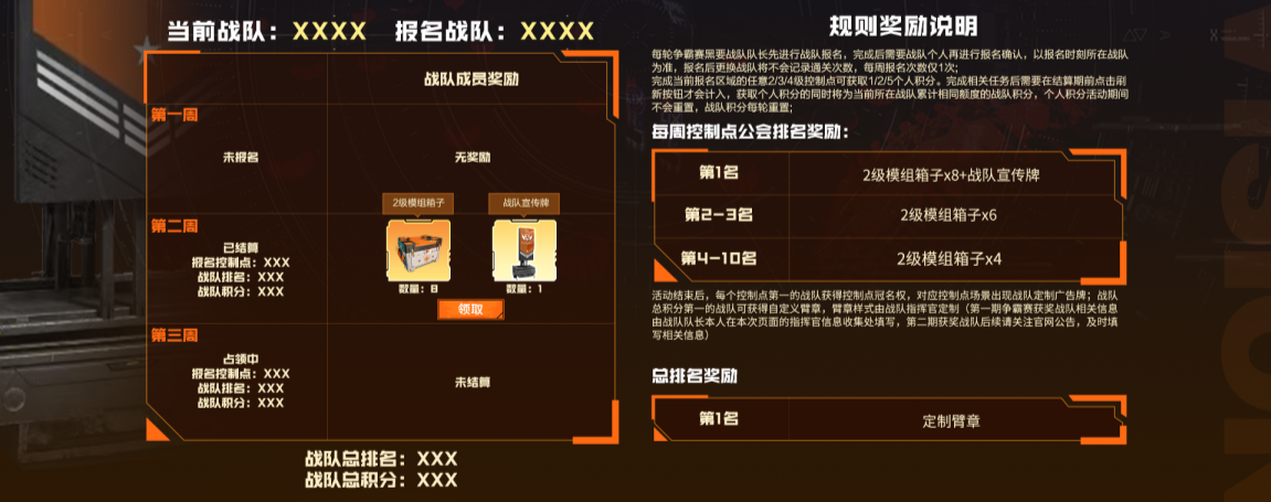 战队争霸赛2.0-活动规则更新