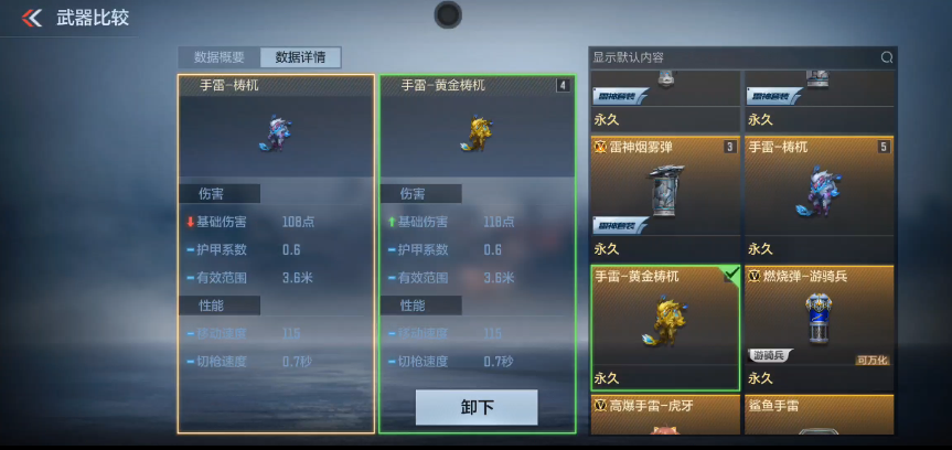山海经主题挑战武器，手雷-梼杌、手雷黄金梼杌详细数据分析