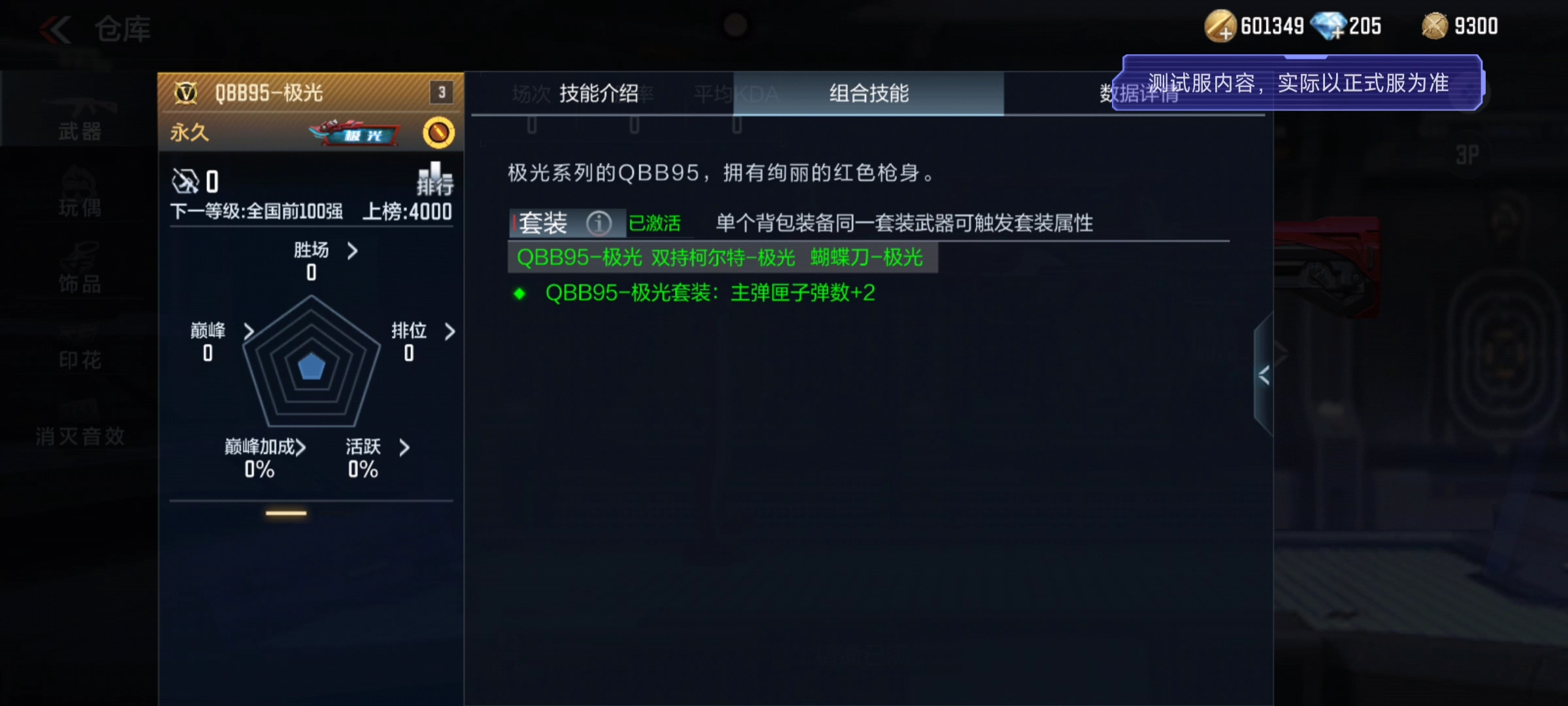 【11.24版本】QBB95系列首发英雄级，极光家族再添一员