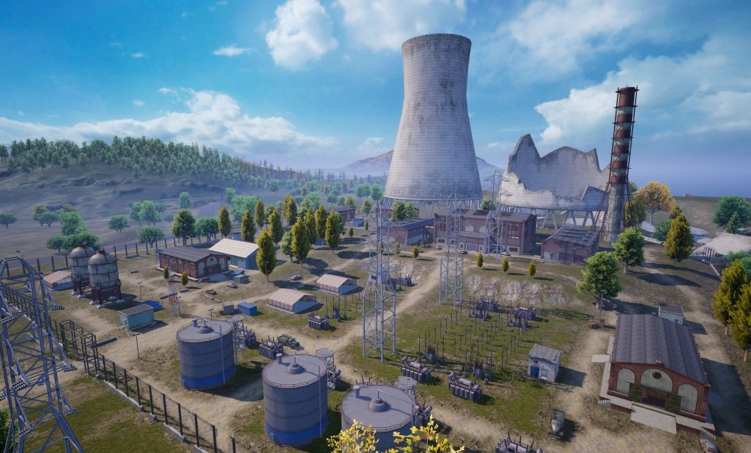 核电站区域重做地形细节更加丰富