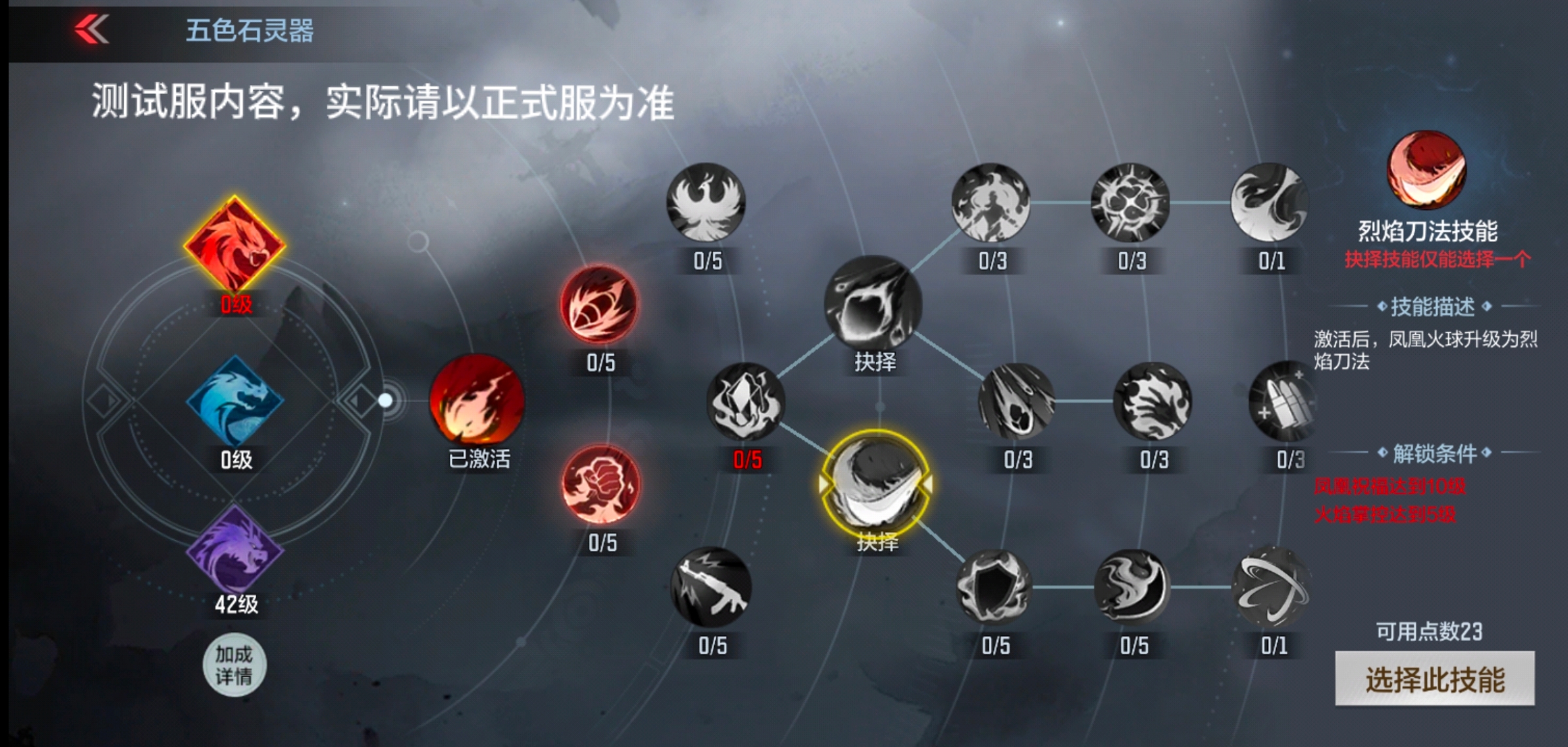 体验服快车：三种新增技能！灵器系统更新概述