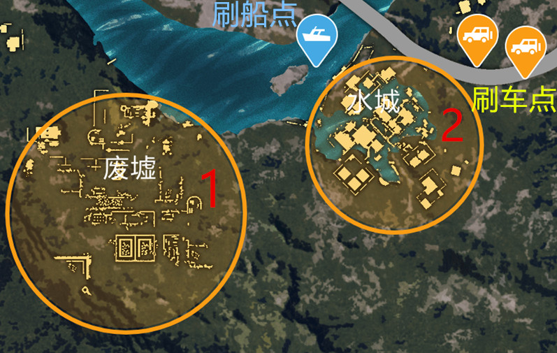 《刺激战场》海岛地图废墟水城攻略_和平精英 - 星游戏平台