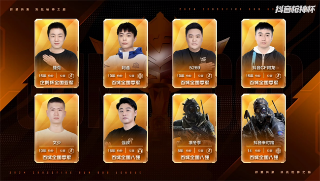 抖音枪神杯主播赛道选秀之夜，8队48人已就位！