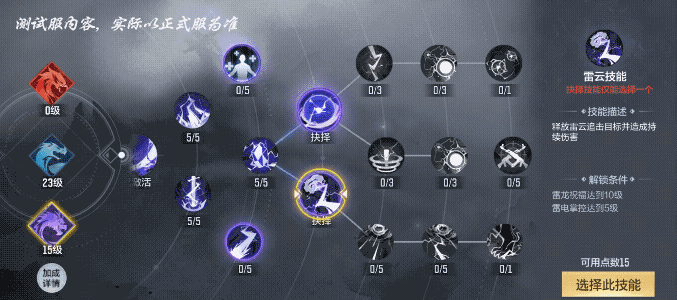 体验服快车：山海经灵器系统再度更新，雷云技能分支攻略详解
