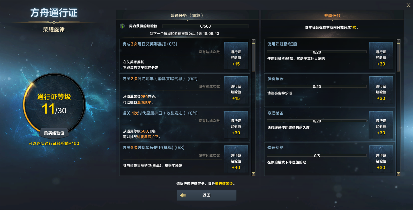 第二赛季荣耀旋律方舟通行证即将开启