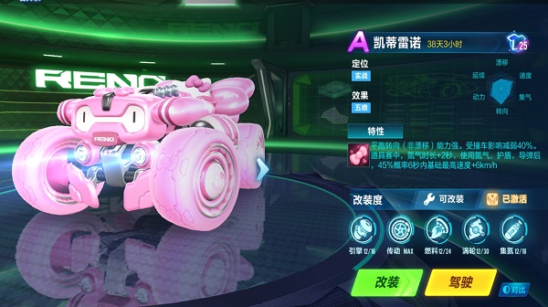 【马特车库】甜梦凯蒂 甜蜜冲锋 A级赛车凯蒂雷诺介绍
