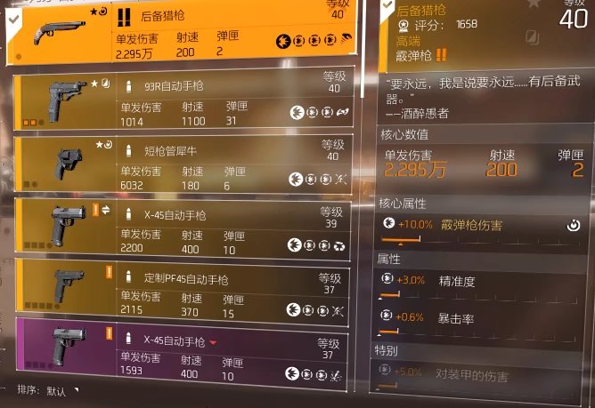 特工投稿丨全境封锁2（T0.5谈判流派）一般娱乐玩家0-40级后期装配第四期