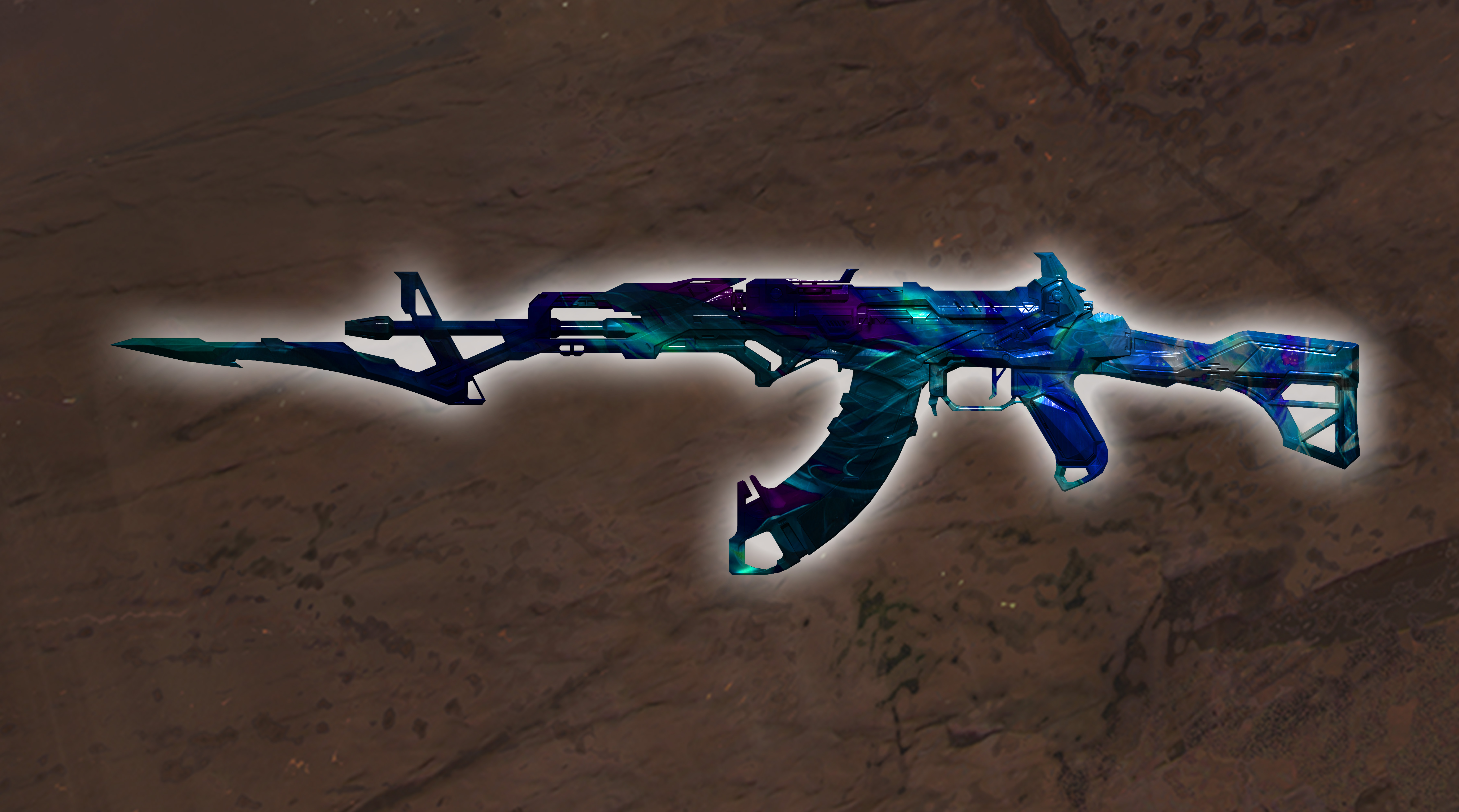 设计理念:ak47-波塞冬系列皮肤,灵感来源于北极的极光天空,是所有人的