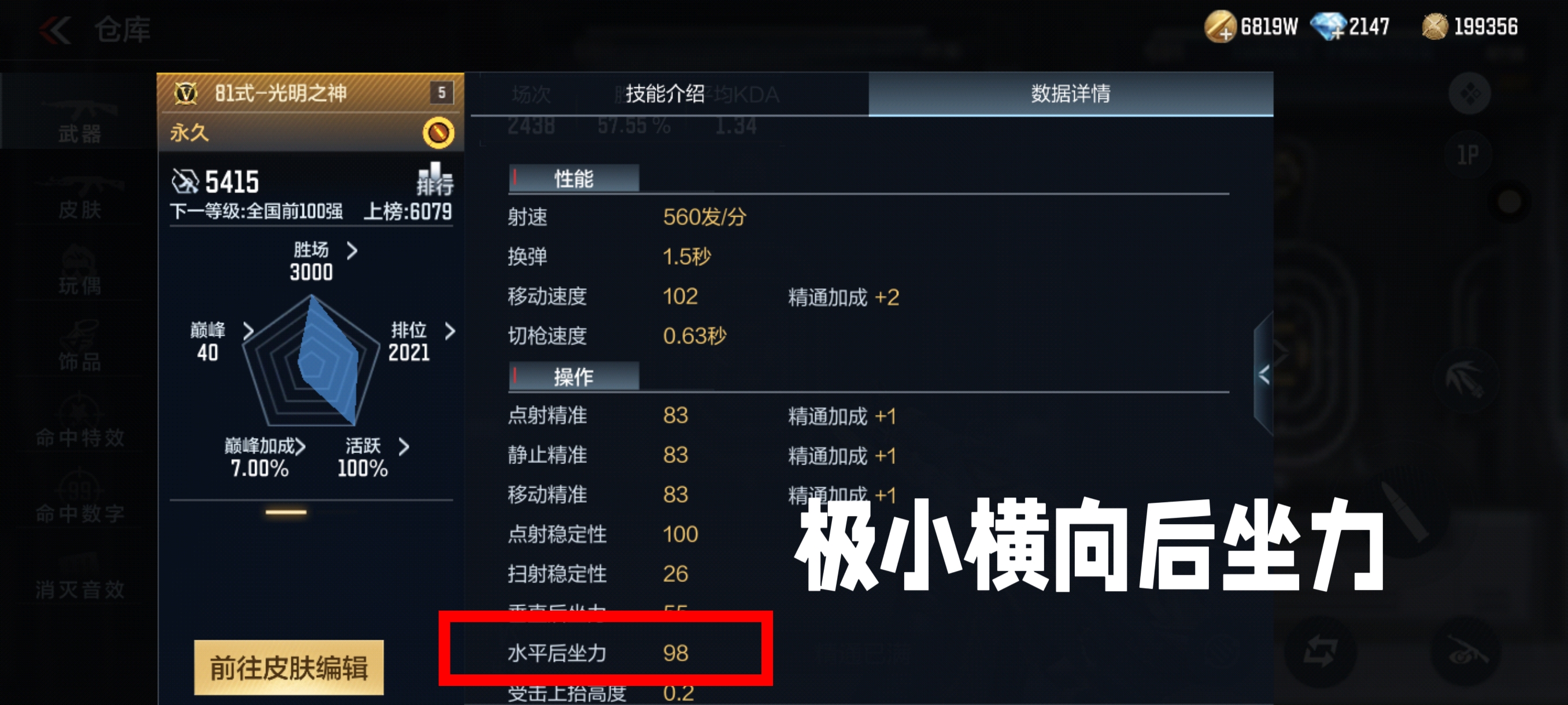 【武器测评】三足金乌震撼登场，81式-光明之神测评解读！