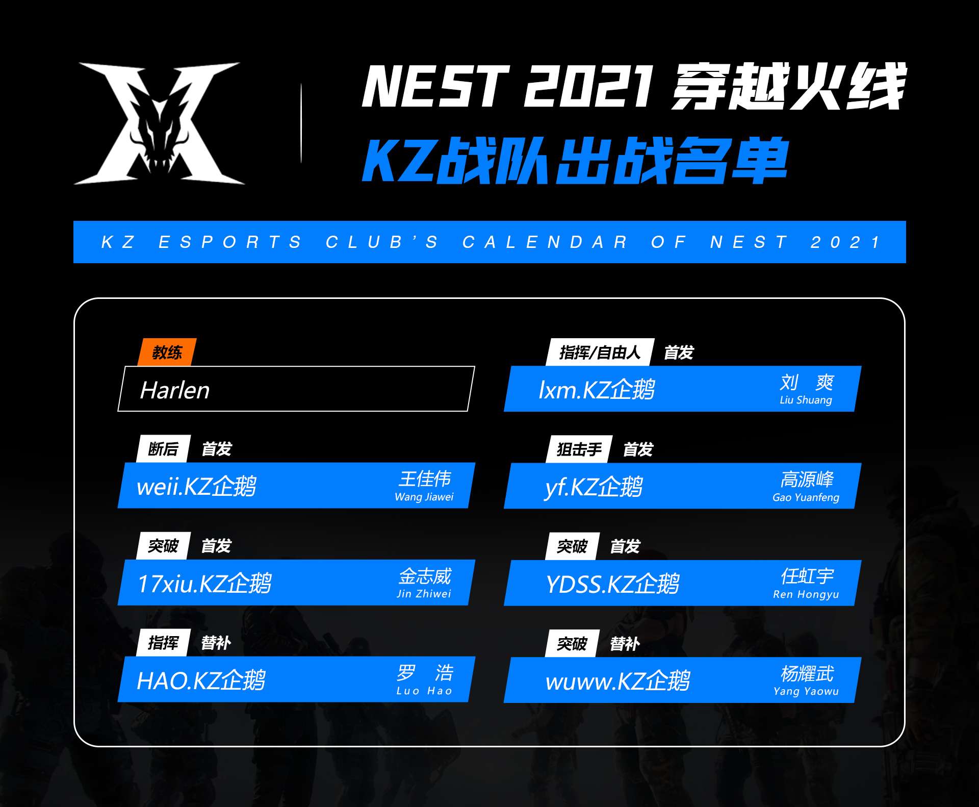 [CFPL] KZ|NEST赛事前瞻：KZ新阵容，下半年迎接新挑战！