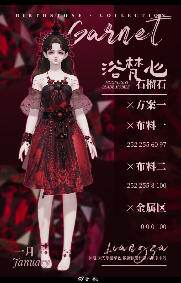 五月好运由我传递，浴梵心少女体型十二生辰石染色数据分享
