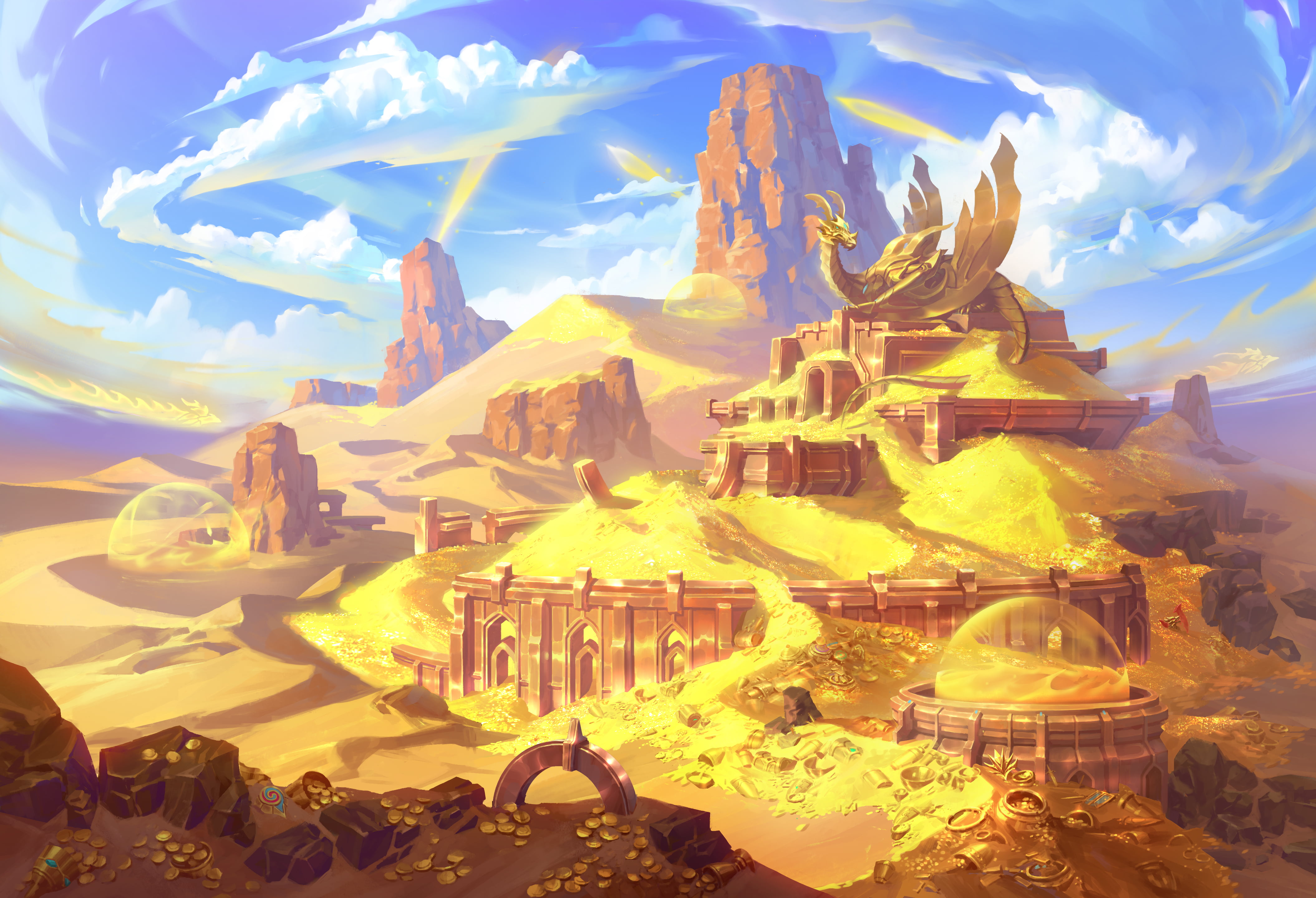 云顶之弈巨龙之境七龙国度精美壁纸