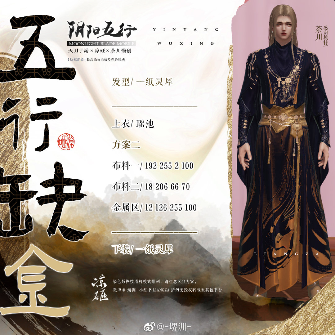 如果阴阳五行也有颜色，五行缺金三体型染色数据分享