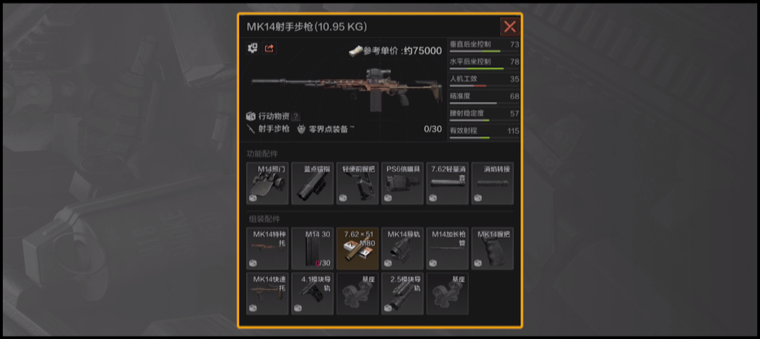 老皮装备库丨重，但是很好用的射手步枪MK14