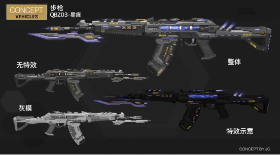 【武器设计大赛】前所未见！G36C—电子脉冲、曙光，QBZ03-星痕！