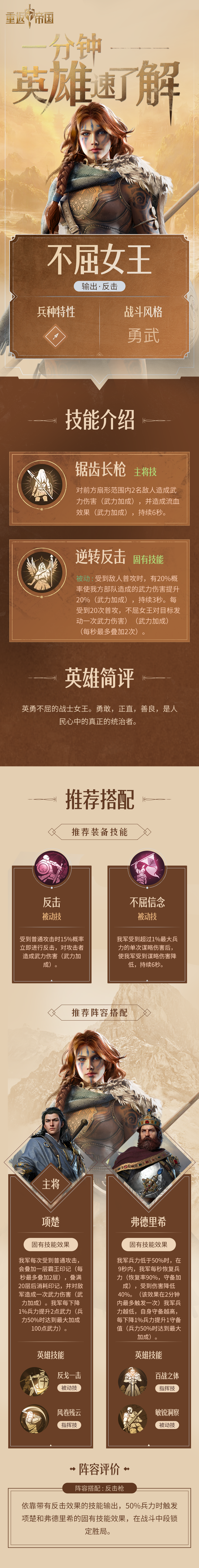 一分钟了解英雄【不屈女王】
