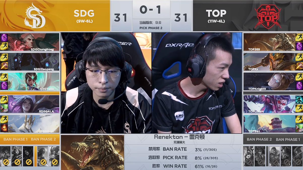 TOP3：0战胜SDG获洲际赛资格，下场比赛面对IG又是一场复仇战