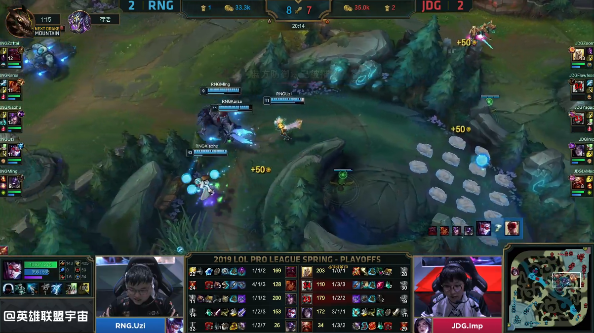 RNG止步八强与EDG成难兄难弟，JDG连续发威获洲际赛名额
