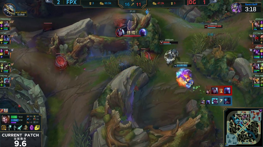 JDG完成黑八传奇，与FPX鏖战五局最终强势翻盘晋级决赛