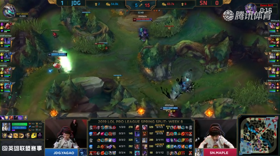 SN遗憾不敌JDG将要无缘季后赛，slmz9.4版本飞起输出未能挽回败局