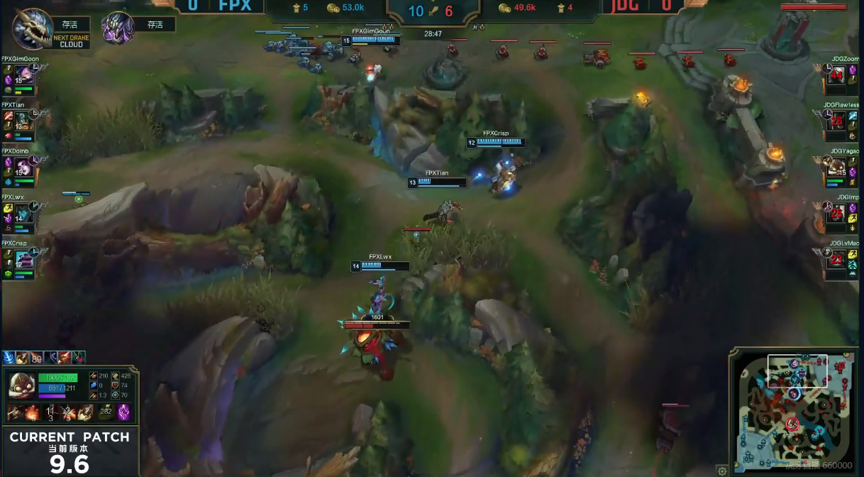 JDG完成黑八传奇，与FPX鏖战五局最终强势翻盘晋级决赛