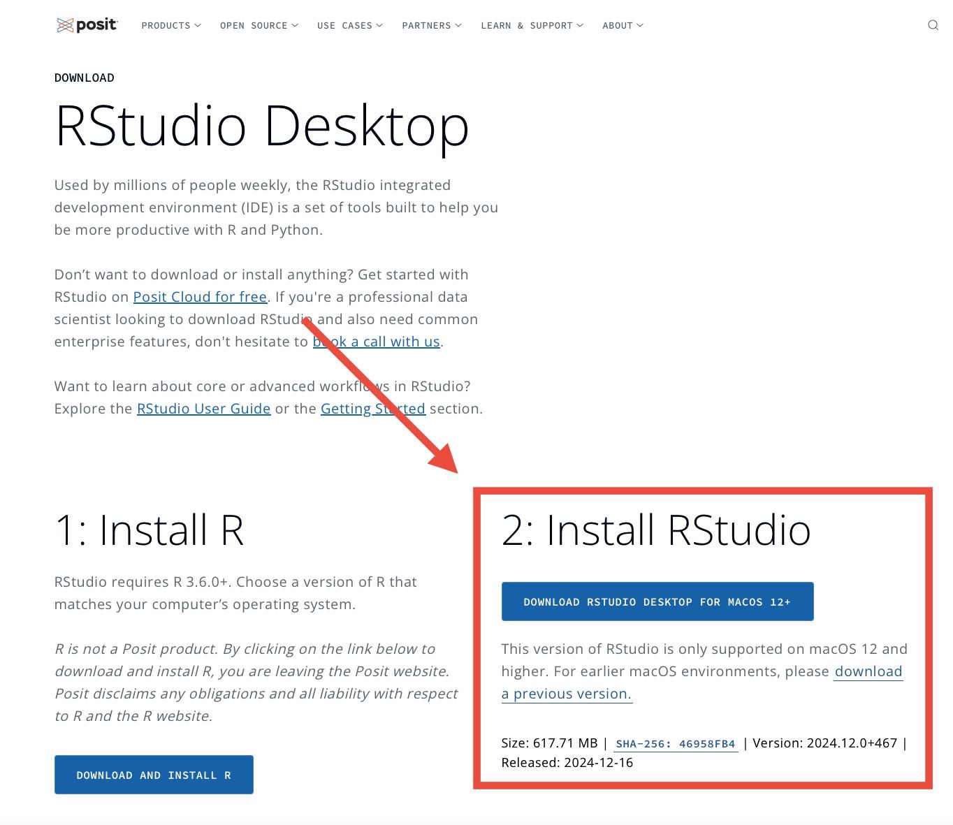 DOWNLOAD RSTUDIO DESKTOP FOR MACOS