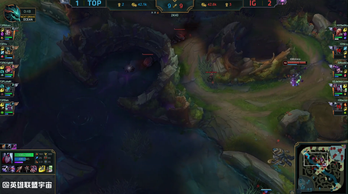 IG3：1战胜TOP晋级决赛，阿水再次站出来极力输出力挽狂澜