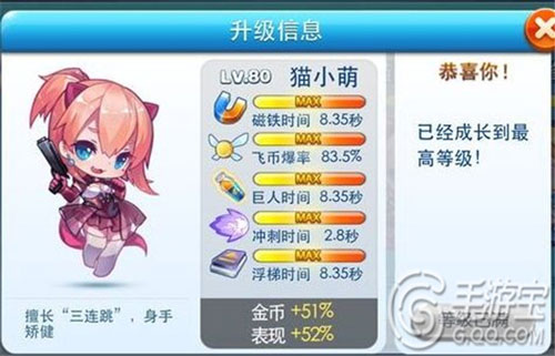 天天酷跑猫小萌之终极测评