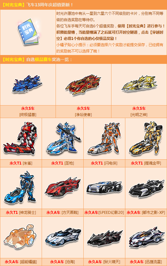 永久t1【朱雀/圣枪/闪电侠/噬魂金甲/神龙骑士】,永久a车【方天画戟