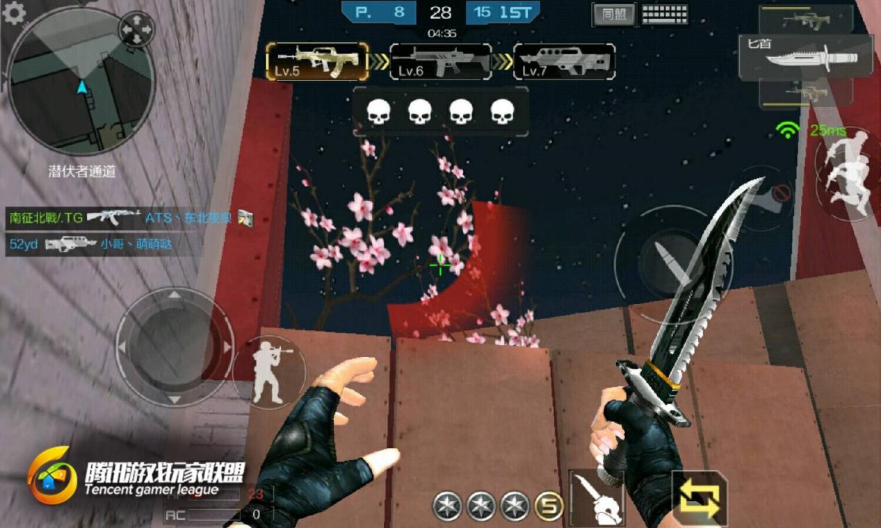 打,我们仔细看图的确新年广场的梅花是挺好看的我们再往上看这些枪械