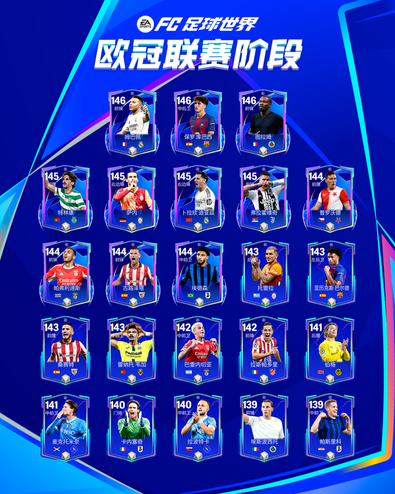 欧冠联赛阶段活动即将开启，辉煌时代持续更新！