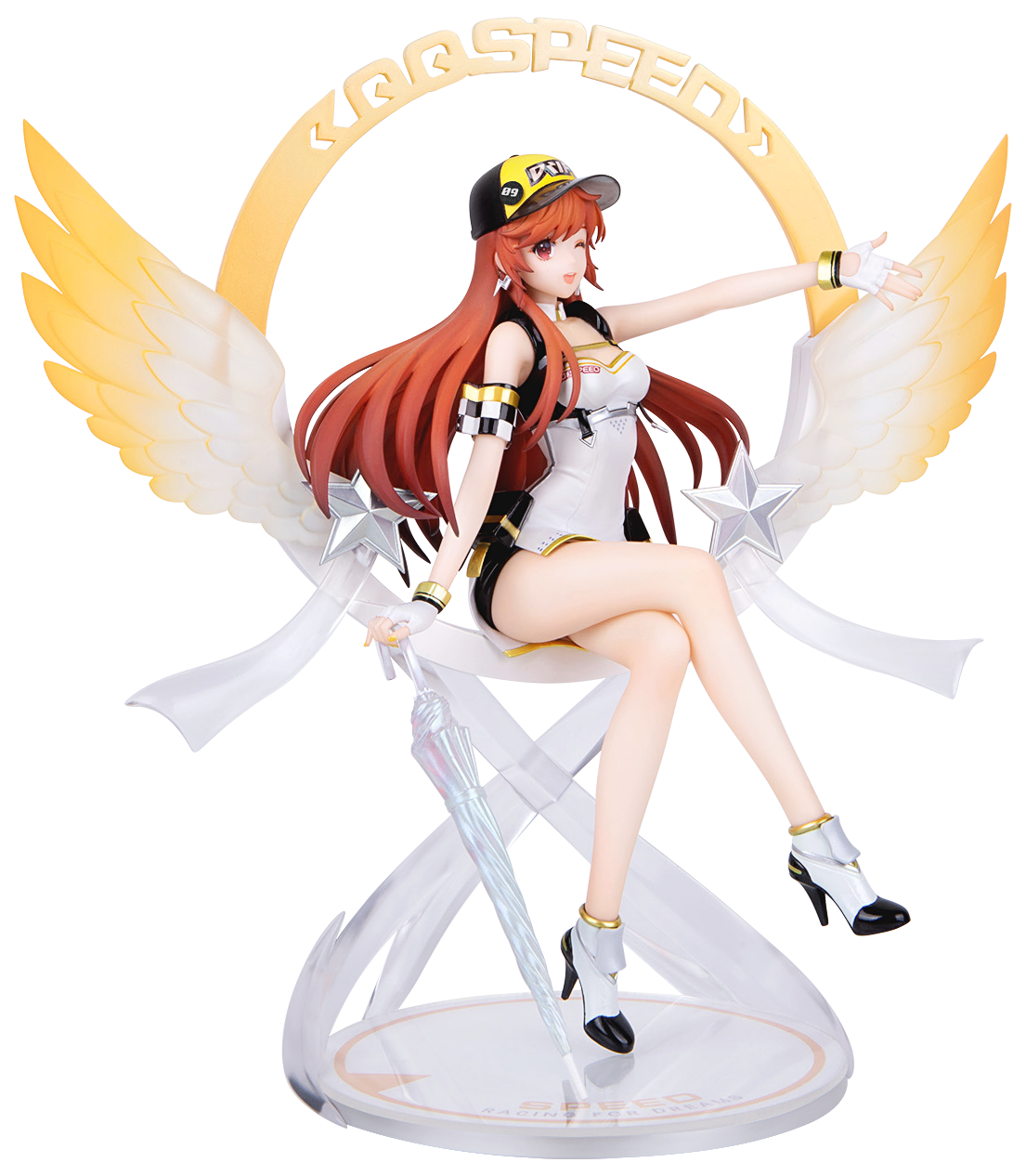 qq飞车首款小橘子正比例手办公布飞车少女与你极速同行