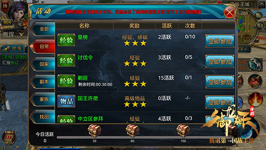 惊喜无处不在！活跃度宝箱奖励多
