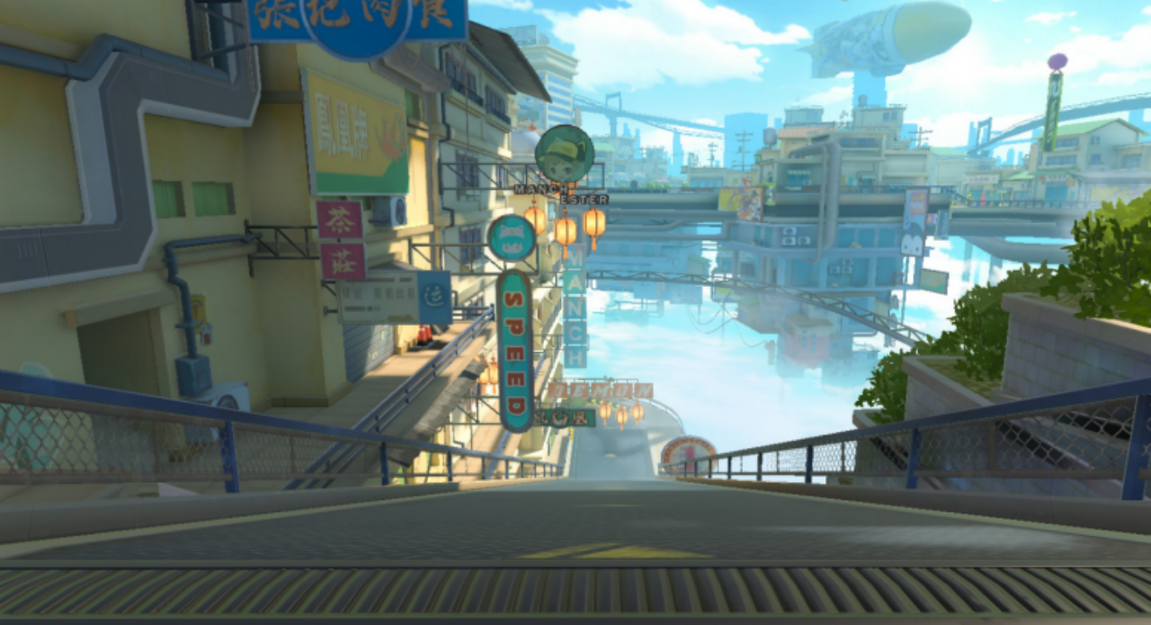 qq飞车第十张老街主题赛道聆风镇来袭