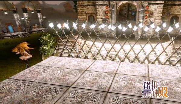 放置好石板之后逐个的把下面的箱子取出来这样舞台就搭建完成了,是不