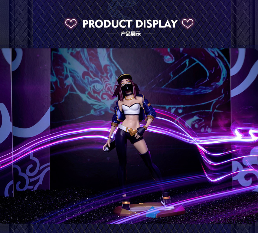 New Authentic Limited League Of Legends K Da Akali Unlocked Statue Action Figure Ebay