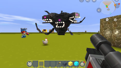迷你世界:小表弟发现巨型怪兽,大表哥前去解救,却没想到被秒杀