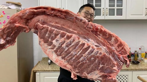 589买来整扇"驴排骨"买着挺贵吃着实惠,大口吃肉大口酒,过瘾