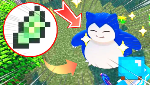 我的世界精灵宝可梦39:抓住一只闪光的卡比兽,只用了一个高级球!